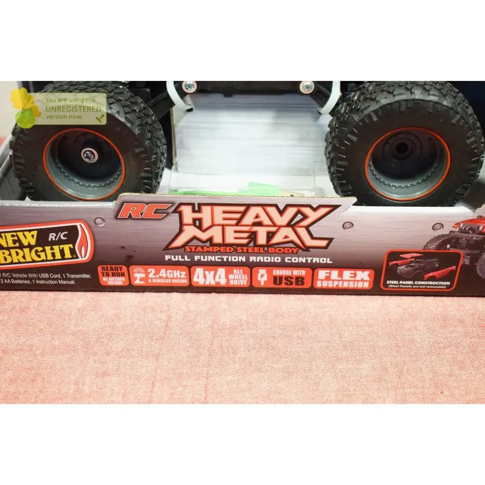 New Bright R/C 4x4 Heavy Metal Jeep Gladiator 1:20 Scale Red